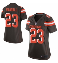 Women's Nike Cleveland Browns #23 Damarious Randall Game Brown Team Color NFL Jersey