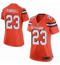 Women's Nike Cleveland Browns #23 Damarious Randall Game Orange Alternate NFL Jersey