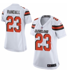 Women's Nike Cleveland Browns #23 Damarious Randall Game White NFL Jersey