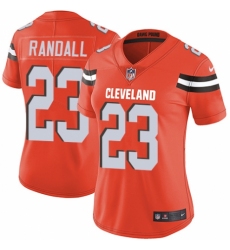 Women's Nike Cleveland Browns #23 Damarious Randall Orange Alternate Vapor Untouchable Elite Player NFL Jersey