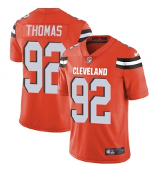Youth Nike Cleveland Browns #92 Chad Thomas Orange Alternate Vapor Untouchable Limited Player NFL Jersey