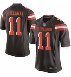 Men's Nike Cleveland Browns #11 Antonio Callaway Game Brown Team Color NFL Jersey