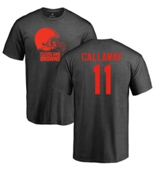 NFL Nike Cleveland Browns #11 Antonio Callaway Ash One Color T-Shirt