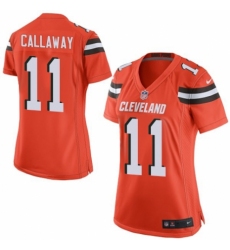 Women's Nike Cleveland Browns #11 Antonio Callaway Game Orange Alternate NFL Jersey