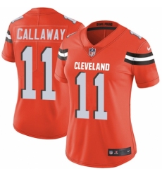 Women's Nike Cleveland Browns #11 Antonio Callaway Orange Alternate Vapor Untouchable Elite Player NFL Jersey