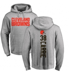 NFL Nike Cleveland Browns #38 T. J. Carrie Ash Pullover Hoodie
