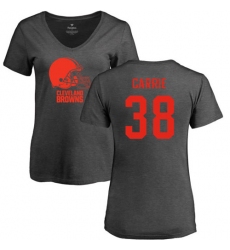 NFL Women's Nike Cleveland Browns #38 T. J. Carrie Ash One Color T-Shirt