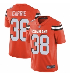 Youth Nike Cleveland Browns #38 T. J. Carrie Orange Alternate Vapor Untouchable Elite Player NFL Jersey