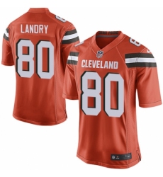 Men's Nike Cleveland Browns #80 Jarvis Landry Game Orange Alternate NFL Jersey