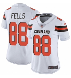 Women's Nike Cleveland Browns #88 Darren Fells White Vapor Untouchable Elite Player NFL Jersey