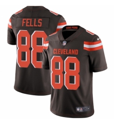 Youth Nike Cleveland Browns #88 Darren Fells Brown Team Color Vapor Untouchable Elite Player NFL Jersey