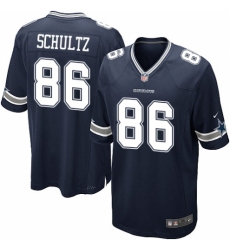 Men's Nike Dallas Cowboys #86 Dalton Schultz Game Navy Blue Team Color NFL Jersey
