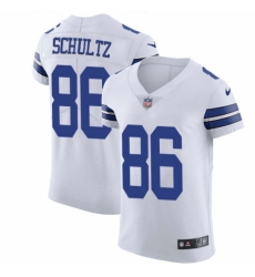 Men's Nike Dallas Cowboys #86 Dalton Schultz White Vapor Untouchable Elite Player NFL Jersey