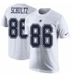 NFL Men's Nike Dallas Cowboys #86 Dalton Schultz White Rush Pride Name & Number T-Shirt