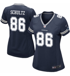 Women's Nike Dallas Cowboys #86 Dalton Schultz Game Navy Blue Team Color NFL Jersey