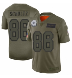 Youth Dallas Cowboys #86 Dalton Schultz Limited Camo 2019 Salute to Service Football Jersey