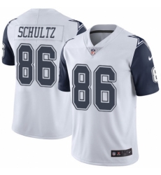 Youth Nike Dallas Cowboys #86 Dalton Schultz Limited White Rush Vapor Untouchable NFL Jersey