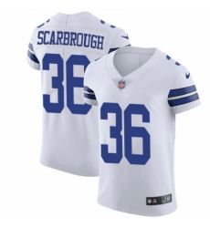 Men's Nike Dallas Cowboys #36 Bo Scarbrough White Vapor Untouchable Elite Player NFL Jersey