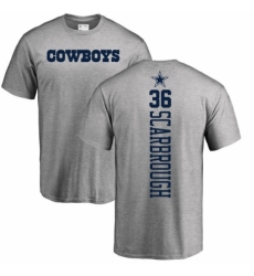 NFL Nike Dallas Cowboys #36 Bo Scarbrough Ash Backer T-Shirt