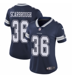 Women's Nike Dallas Cowboys #36 Bo Scarbrough Navy Blue Team Color Vapor Untouchable Elite Player NFL Jersey