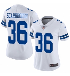 Women's Nike Dallas Cowboys #36 Bo Scarbrough White Vapor Untouchable Elite Player NFL Jersey