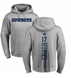 NFL Nike Dallas Cowboys #17 Allen Hurns Ash Backer Pullover Hoodie