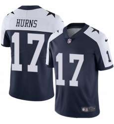 Youth Nike Dallas Cowboys #17 Allen Hurns Navy Blue Throwback Alternate Vapor Untouchable Limited Player NFL Jersey