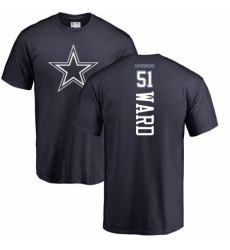 NFL Nike Dallas Cowboys #51 Jihad Ward Navy Blue Backer T-Shirt