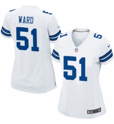 Women's Nike Dallas Cowboys #51 Jihad Ward Game White NFL Jersey