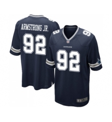 Men's Dallas Cowboys #92 Dorance Armstrong Jr. Game Navy Blue Team Color Football Jersey