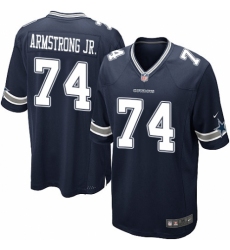 Men's Nike Dallas Cowboys #74 Dorance Armstrong Jr. Game Navy Blue Team Color NFL Jersey