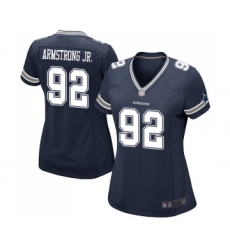 Women's Dallas Cowboys #92 Dorance Armstrong Jr. Game Navy Blue Team Color Football Jersey