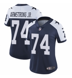 Women's Nike Dallas Cowboys #74 Dorance Armstrong Jr. Navy Blue Throwback Alternate Vapor Untouchable Limited Player NFL Jersey
