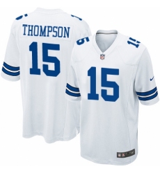 Men's Nike Dallas Cowboys #15 Deonte Thompson Game White NFL Jersey