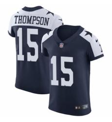 Men's Nike Dallas Cowboys #15 Deonte Thompson Navy Blue Alternate Vapor Untouchable Elite Player NFL Jersey