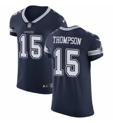 Men's Nike Dallas Cowboys #15 Deonte Thompson Navy Blue Team Color Vapor Untouchable Elite Player NFL Jersey