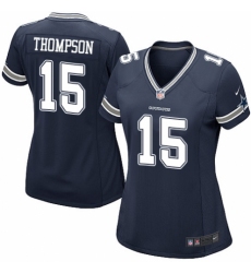 Women's Nike Dallas Cowboys #15 Deonte Thompson Game Navy Blue Team Color NFL Jersey