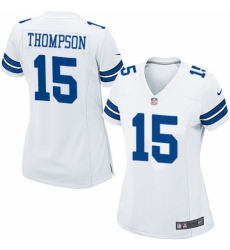 Women's Nike Dallas Cowboys #15 Deonte Thompson Game White NFL Jersey