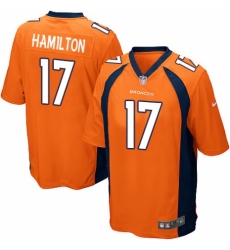 Men's Nike Denver Broncos #17 DaeSean Hamilton Game Orange Team Color NFL Jersey