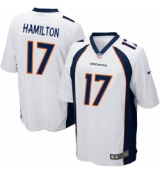 Men's Nike Denver Broncos #17 DaeSean Hamilton Game White NFL Jersey