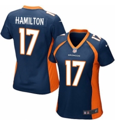 Women's Nike Denver Broncos #17 DaeSean Hamilton Game Navy Blue Alternate NFL Jersey