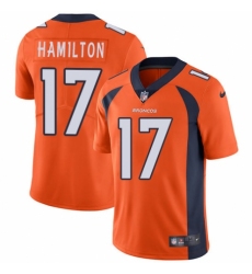 Youth Nike Denver Broncos #17 DaeSean Hamilton Orange Team Color Vapor Untouchable Elite Player NFL Jersey