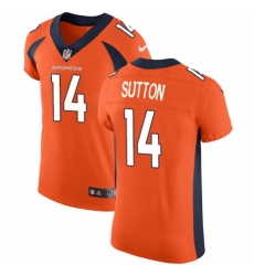 Men's Nike Denver Broncos #14 Courtland Sutton Orange Team Color Vapor Untouchable Elite Player NFL Jersey