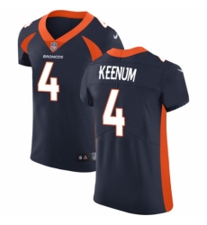 Men's Nike Denver Broncos #4 Case Keenum Navy Blue Alternate Vapor Untouchable Elite Player NFL Jersey