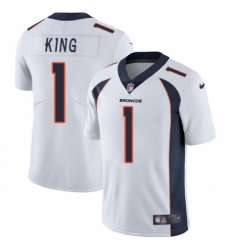 Youth Nike Denver Broncos #1 Marquette King White Vapor Untouchable Elite Player NFL Jersey