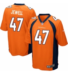 Men's Nike Denver Broncos #47 Josey Jewell Game Orange Team Color NFL Jersey