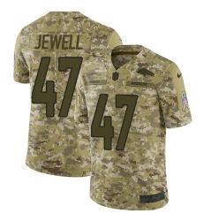 Men's Nike Denver Broncos #47 Josey Jewell Limited Camo 2018 Salute to Service NFL Jersey