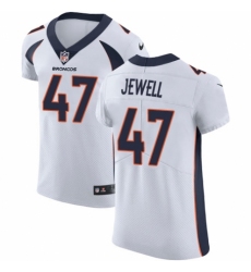 Men's Nike Denver Broncos #47 Josey Jewell White Vapor Untouchable Elite Player NFL Jersey