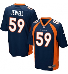 Men's Nike Denver Broncos #59 Josey Jewell Game Navy Blue Alternate NFL Jersey