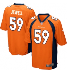 Men's Nike Denver Broncos #59 Josey Jewell Game Orange Team Color NFL Jersey